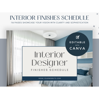 Interior Design Finishes Schedule Canva Template Interior Design Finishes Schedule Canva Template